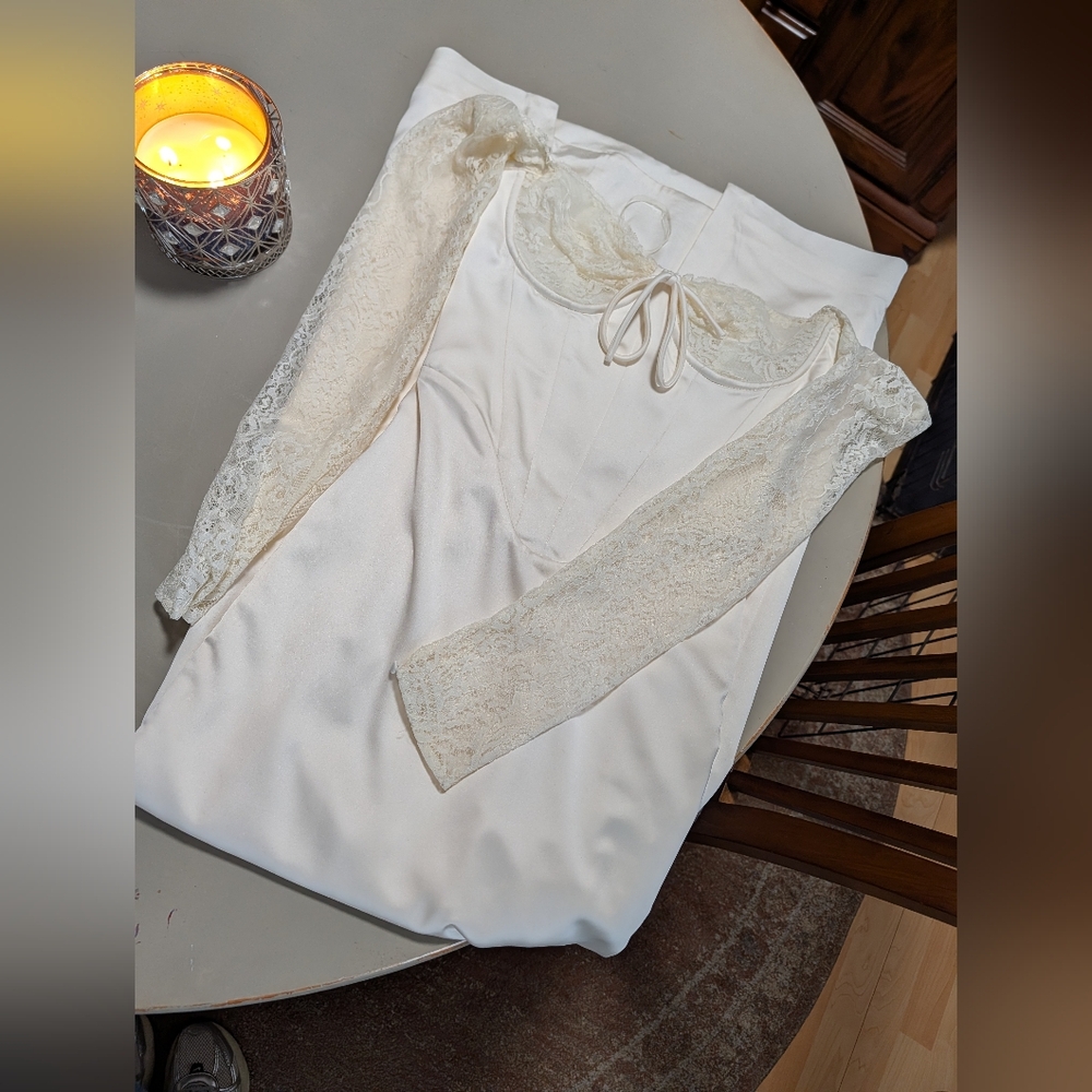 House of CB Cream Lace Chemise